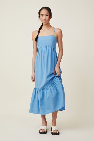 Piper Strappy Midi Dress, BUZZY BLUE