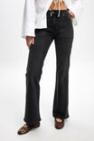 Stretch Bootcut Flare Jean, BLACK PEPPER/UTILITY - example image 4
