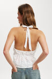 Gia Halter Top, WHITE BRODERIE - alternate image 3