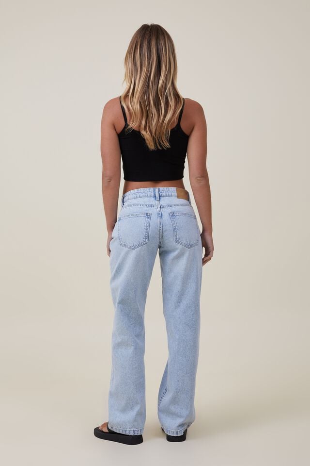 Low Rise Straight Jean, PALM BLUE