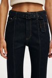 Sienna High Flare Jean, SEAM SHUTTER BLUE - example image 3