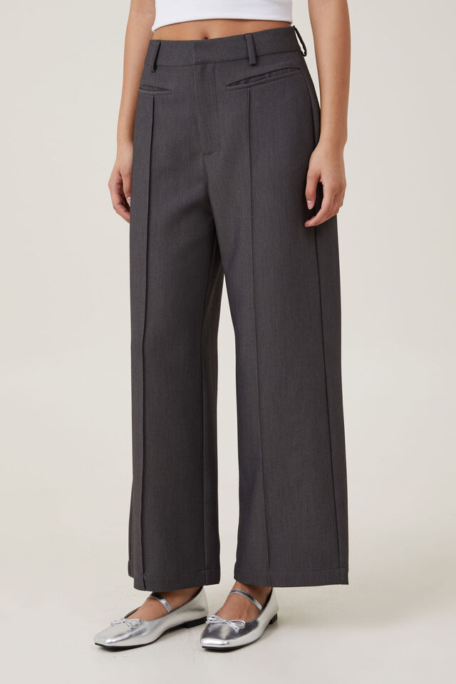Billie Suiting Pant, CHARCOAL