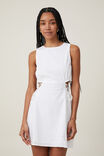 Vestido - Rue Side Detail Mini Dress, WHITE - vista alternativa 1
