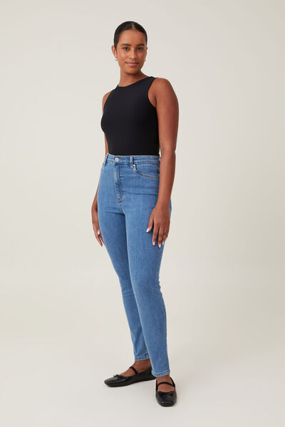 Calça - Curvy High Stretch Skinny Jean, SEA BLUE