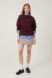 Luxe Pullover, DEEP BERRY - alternate image 5
