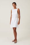 Haven Boatneck Mini Dress, WHITE - alternate image 2