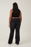 Calça - Low Rise Bootcut Jean, Black Pepper/Eyelet Belt - vista alternativa 4