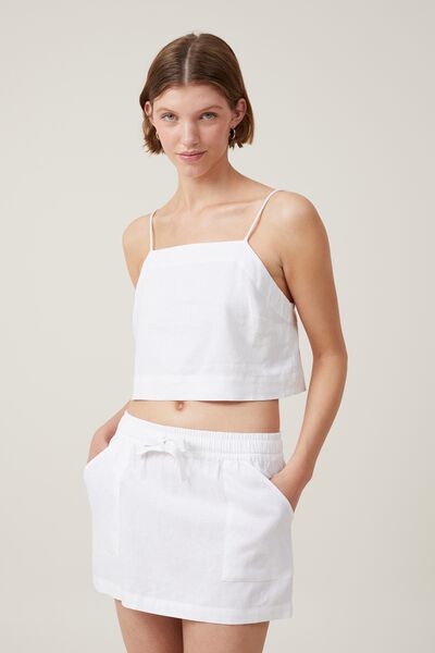 Haven Mini Skirt, WHITE