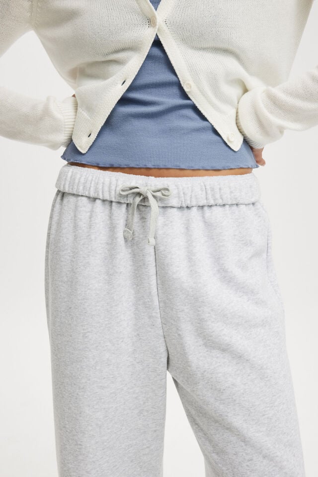 Classic Wide Leg Sweatpant, SOFT GREY MARLE