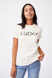 Classic Cny Graphic T Shirt, LUCKY COWS/BUTTERCREAM