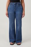 Calça - Curvy Stretch Wide Jean, BOTTLE BLUE - vista alternativa 4