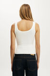 Blake Rib Scoop Tank, WHITE - example image 3