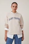 Classic Fleece Graphic Crew Sweatshirt, SAINT TROPEZ / STONE - alternate image 1