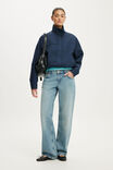 Arlo Funnel Neck Jacket, NAVY - example image 2