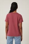 The Classic Organic Tee, PLUM MARLE - alternate image 3