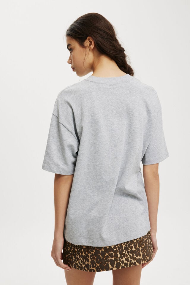 The Premium Boxy Graphic Tee, LOS ANGELES/ WINTER GREY MARLE