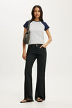 Suki Low Rise Bootleg Pant, BLACK - example image 1