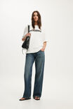 The Boxy Graphic Tee, OVERSHARER / VINTAGE WHITE - example image 2