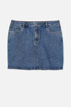 Curve Denim Mini Skirt, COOGEE BLUE - alternate image 5