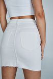 Classic Stretch Denim Mini Skirt, WHITE HAVEN