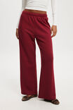 Classic Fleece Wide Leg Sweatpant, CHERRY ROUGE - alternate image 4