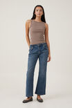 Stretch Bootcut Flare Jean Asia Fit, BOTTLE BLUE - alternate image 1