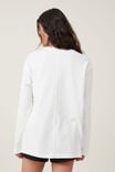 Camiseta - The Boxy Oversized Long Sleeve Top, VINTAGE WHITE - vista alternativa 3