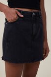 Everyday Denim Mini Skirt, GRAPHITE BLACK - alternate image 2