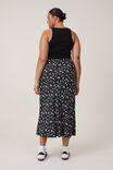 Bloom Maxi Slip Skirt, ELODIE DITSY BLACK - alternate image 2