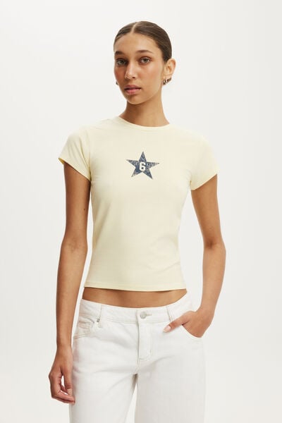 All Day Graphic Tee, STAR 6 / VANILLA GLOW