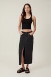 Bailey Denim Maxi Skirt, GRAPHITE BLACK - alternate image 5