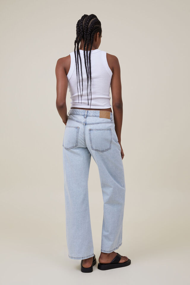 Low Rise Baggy Jean, SALTY BLUE