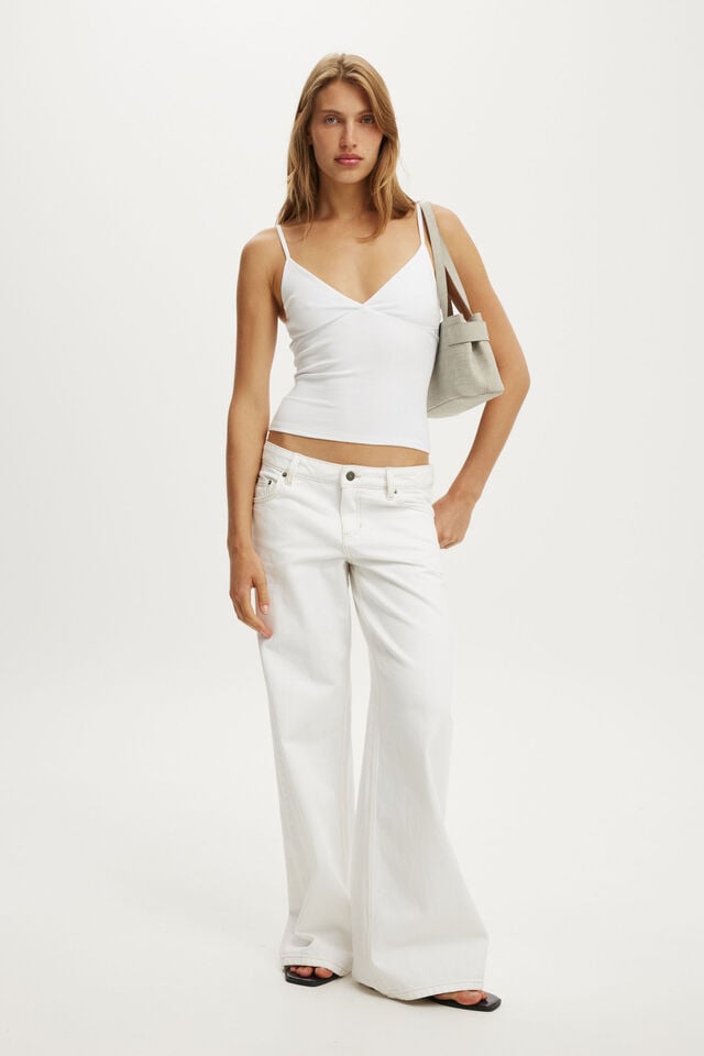 90S Baby Cami, WHITE