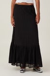 Lennie Tiered Maxi Skirt, BLACK - alternate image 4