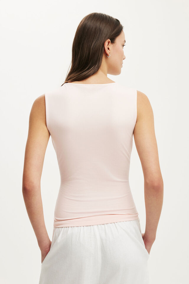 Maple V Neck Tank, CHERRY BLOSSOM