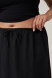 Haven Maxi Slip Skirt, BLACK - alternate image 3