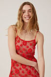 Flower Crochet Maxi Dress, SUMMER RED - alternate image 5
