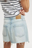Original Denim Mini Skirt, AIR BLUE WORN - alternate image 5
