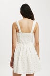 Eden Corset Mini Dress, LIZZIE DITSY CREME FRAICHE - alternate image 3