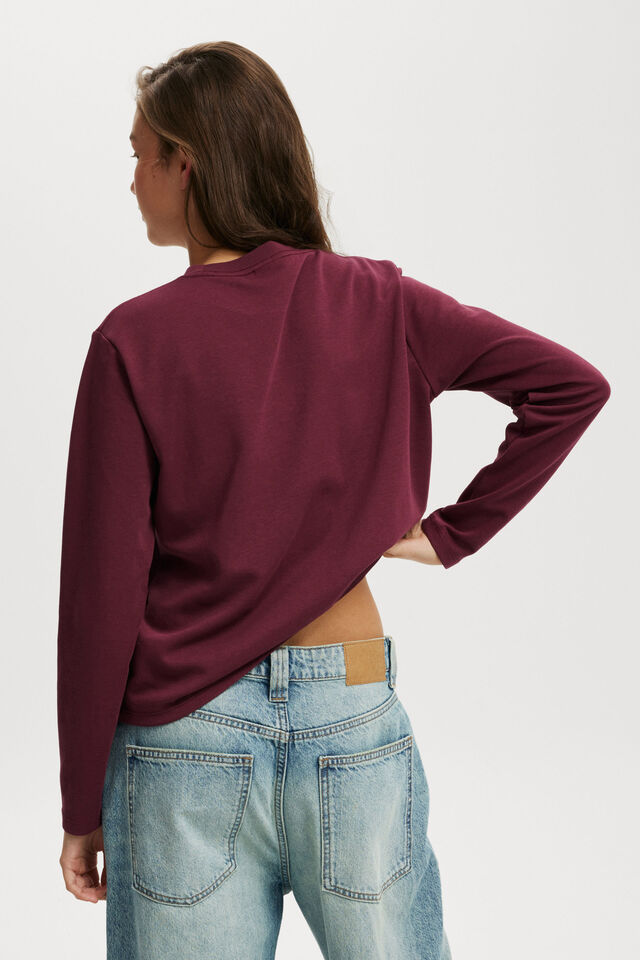 Hyper Weave Long Sleeve, CHERRY VARNISH