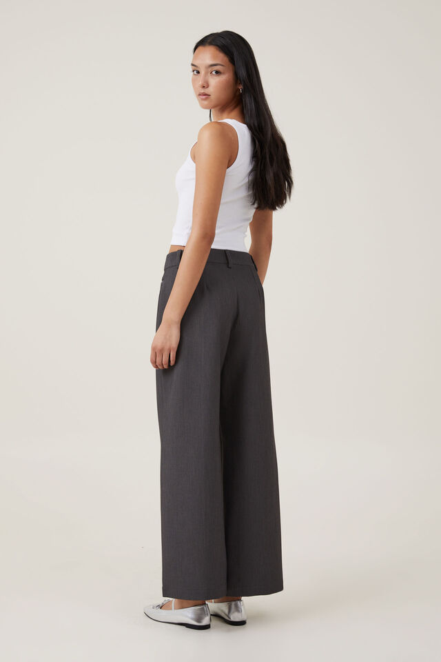Billie Suiting Pant, CHARCOAL