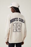 Classic Fleece Graphic Crew Sweatshirt, MONTE CARLO / STONE - alternate image 3