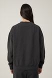 Classic Fleece Washed Crew Sweatshirt, WASHED BLACK - alternate image 3