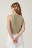 Boucle Blanket Stitch Vest, DESERT SAGE/SHORTBREAD - alternate image 3