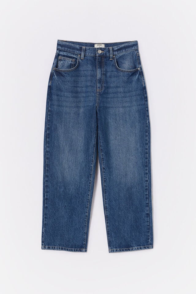 Straight Crop Jean, PURE BLUE