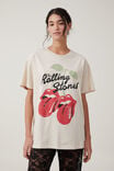 Rolling Stones Oversized Graphic Tee, LCN BRA ROLLING STONES CHERRIES/ STONE - alternate image 1