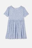 The Good Times Babydoll Mini Dress, NICOLE DITSY VINTAGE BLUE MINI