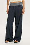 Haven Fold Over Pant, INK NAVY / STRIPE - example image 4