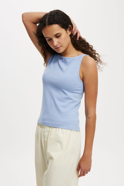 Camiseta - All Day Boat Neck Tank, PARISIAN LAVENDER