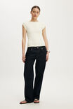 Double Knit Boat Neck, PORCELAIN - example image 2